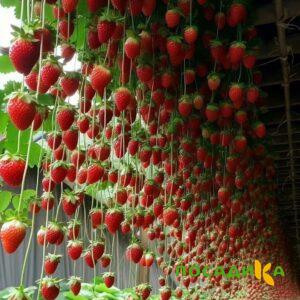 Клубника ампельная Анастасия купить по цене от 370р. в интернет-магазине «Посадика» с доставкой почтой в в Долинске и по всей России – [изображение №1].